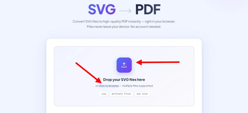 Step 1 Select or Drop Your SVG